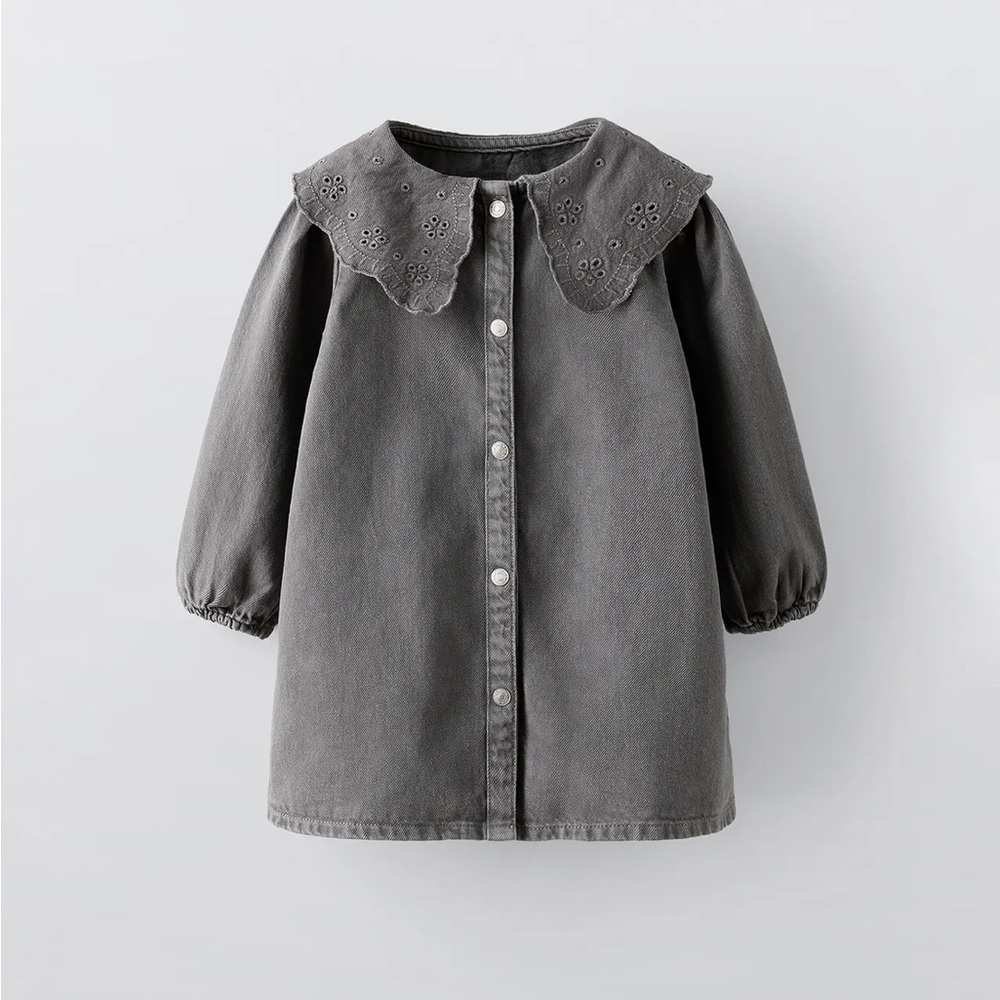 Zara Gray Kids Casual Dress